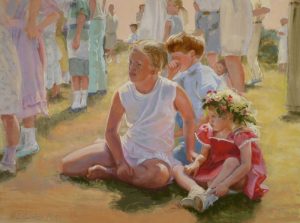 Carol Schloss pastels Midsummer festival